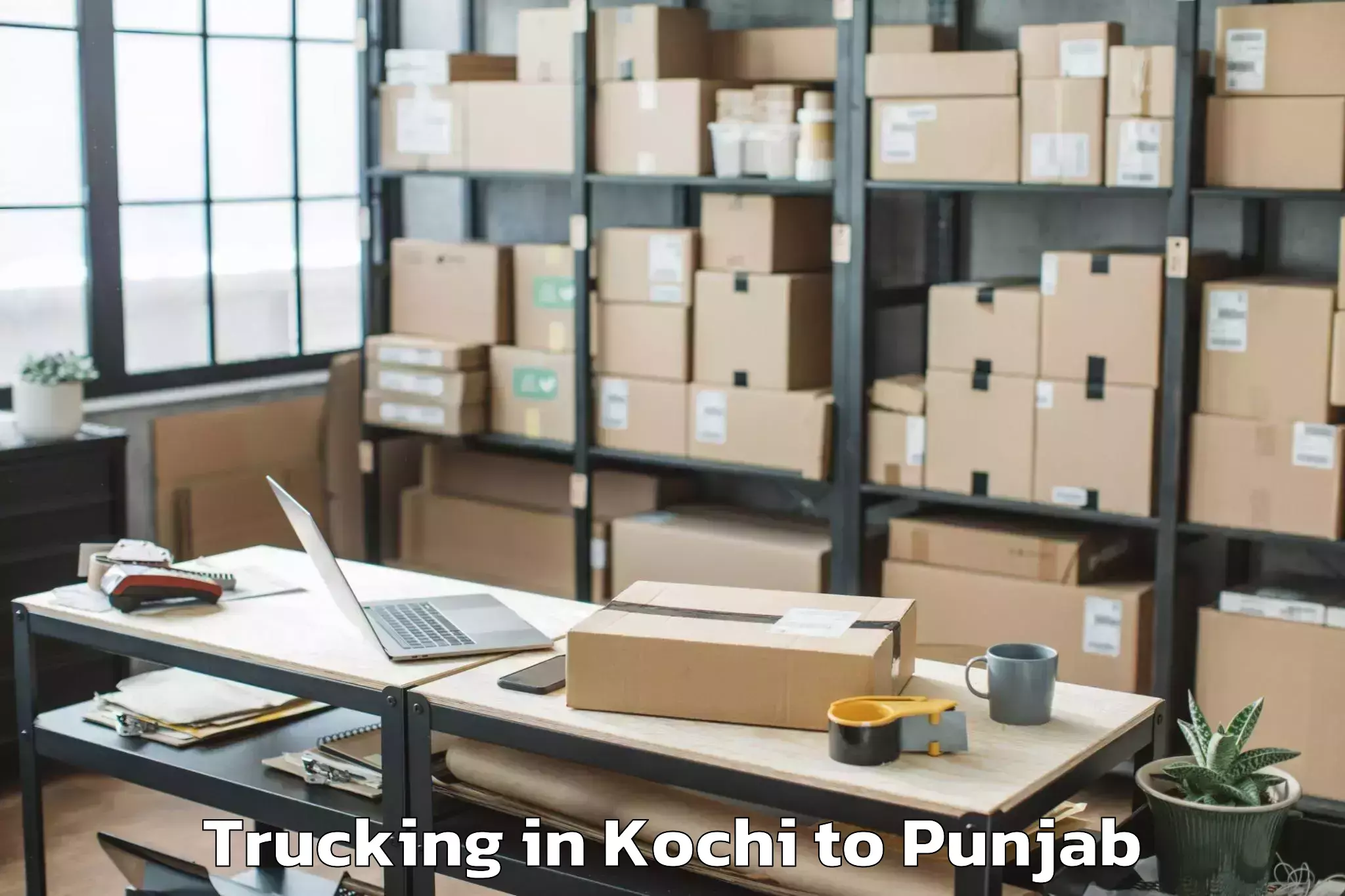 Top Kochi to Amritsar Airport Atq Trucking Available